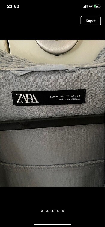 xs Beden Zara ceket