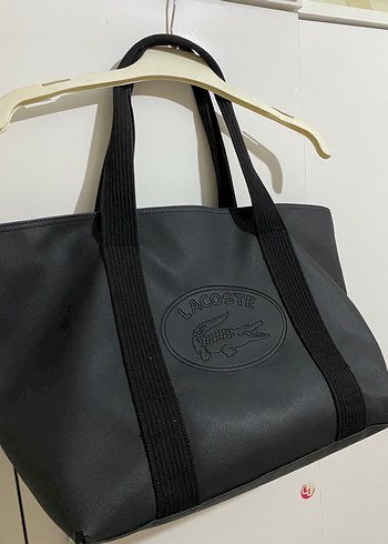 Lacoste Siyah Deri Kadın Omuz Çantası - Görsel 3