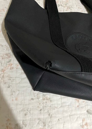 Lacoste Siyah Deri Kadın Omuz Çantası - Görsel 16