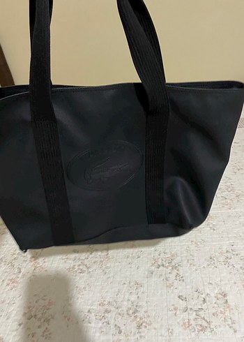 Lacoste Siyah Deri Kadın Omuz Çantası - Görsel 7