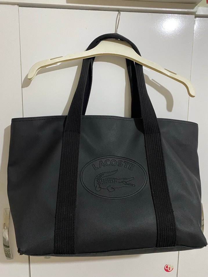 Lacoste Siyah Deri Kadın Omuz Çantası - Görsel 4