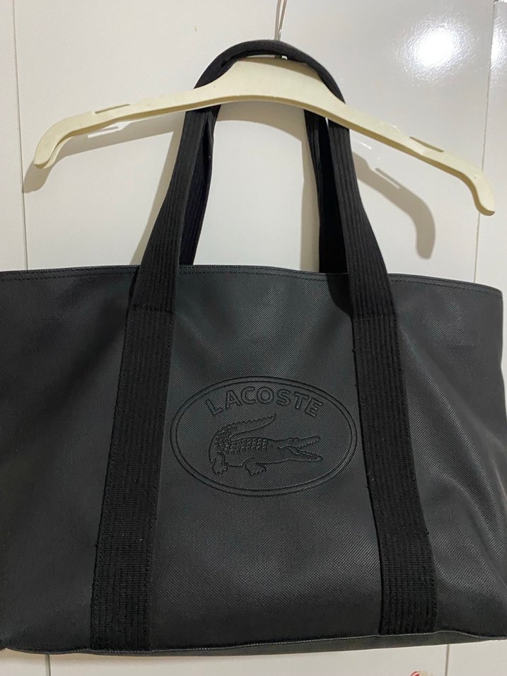 Lacoste Siyah Deri Kadın Omuz Çantası - Görsel 5