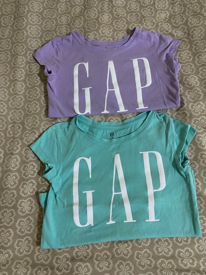 GAP Baskılı Kız T-shirt, Kısa Kollu, Rahat Kesim - Görsel 2