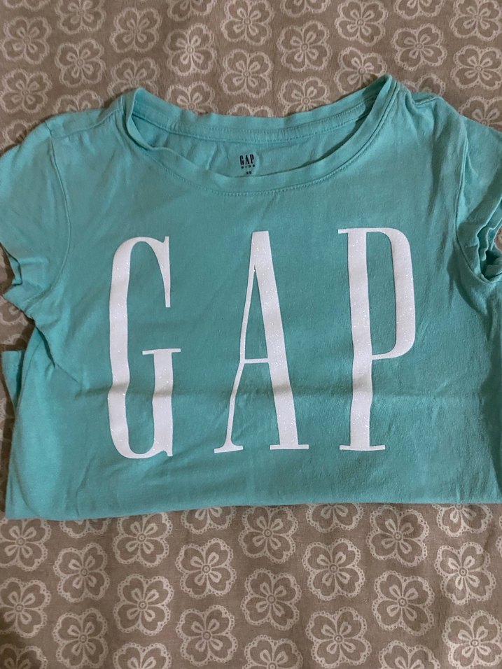 GAP Baskılı Kız T-shirt, Kısa Kollu, Rahat Kesim - Görsel 3