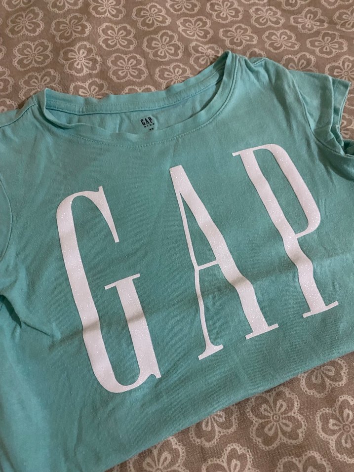 GAP Baskılı Kız T-shirt, Kısa Kollu, Rahat Kesim - Görsel 4