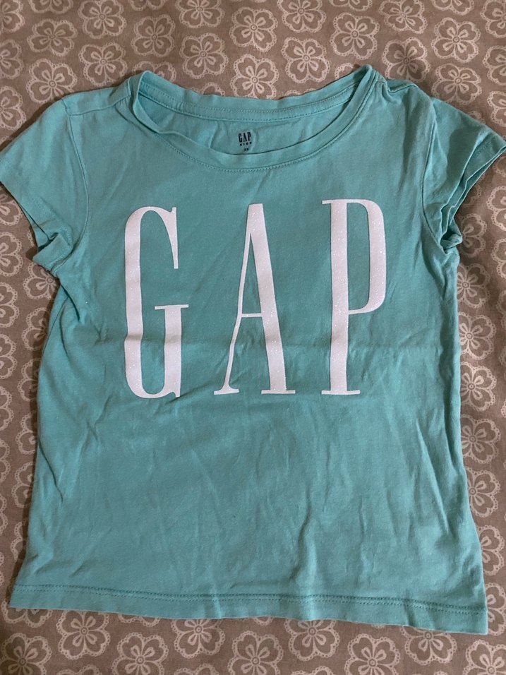 GAP Baskılı Kız T-shirt, Kısa Kollu, Rahat Kesim - Görsel 5