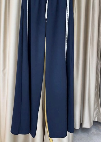 Çizgili Mavi Kadın Denim Eşofman Takımı - Görsel 6