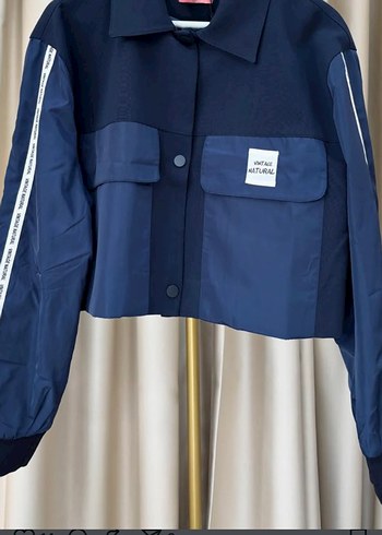 Çizgili Mavi Kadın Denim Eşofman Takımı - Görsel 5