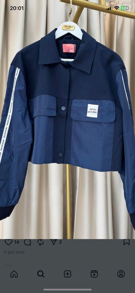 Çizgili Mavi Kadın Denim Eşofman Takımı - Görsel 5