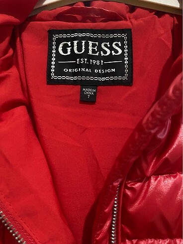 7 Yaş Beden kırmızı Renk Guess 7 yaş