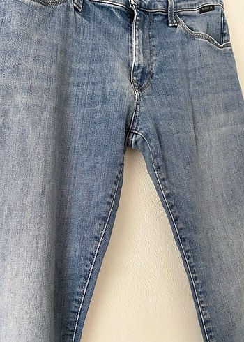 34 Beden Erkek Açık Mavi Loose Fit Denim Jean