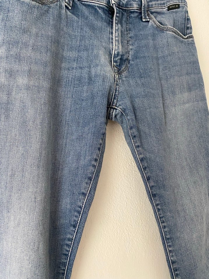 Erkek Açık Mavi Loose Fit Denim Jean - Görsel 2