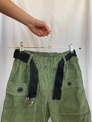 s Beden yeşil Renk Kadife pantolon