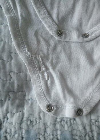 Beyaz Kısa Kollu Erkek Bebek Body - Görsel 7