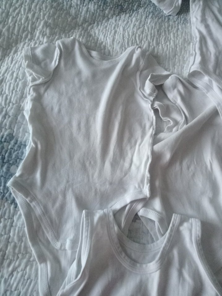 Beyaz Kısa Kollu Erkek Bebek Body - Görsel 4