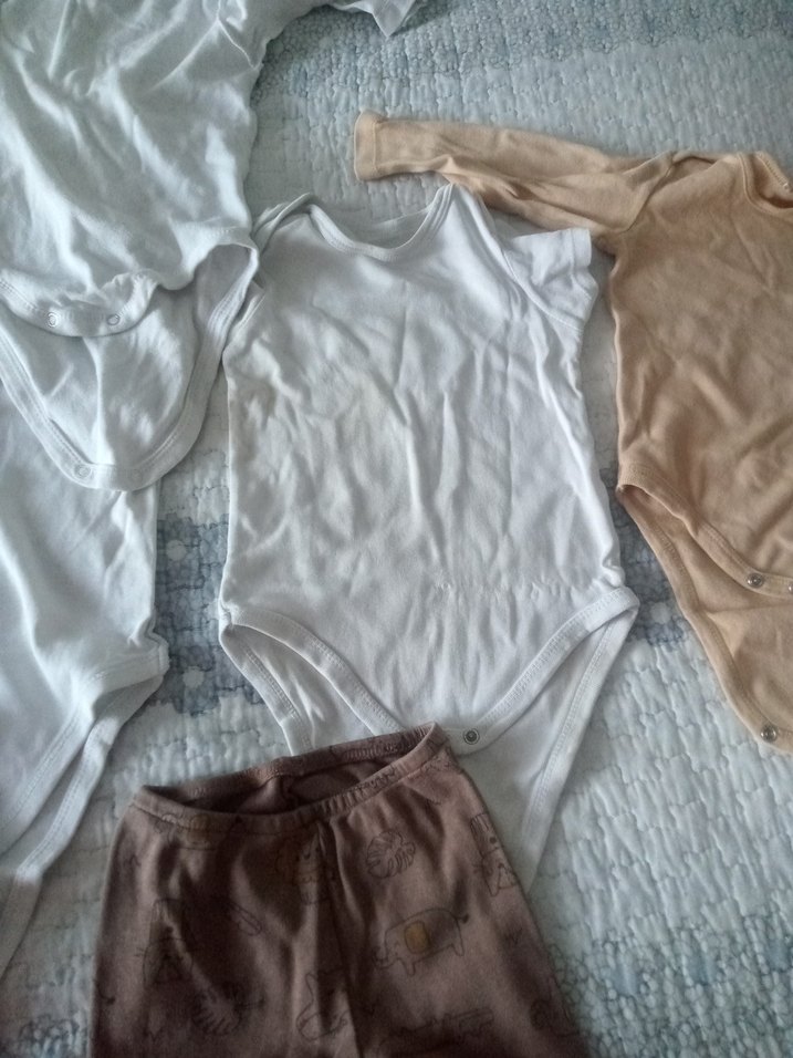 Beyaz Kısa Kollu Erkek Bebek Body - Görsel 3