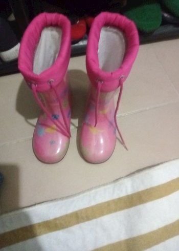 Kız Çocukları İçin Pembe yağmur çizmesi - Görsel 5