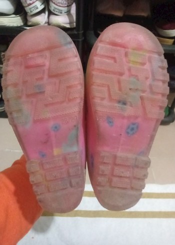 Kız Çocukları İçin Pembe yağmur çizmesi - Görsel 2