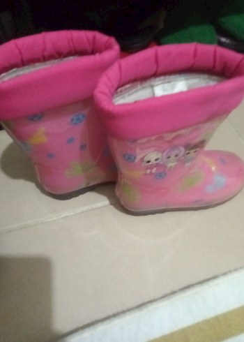 Kız Çocukları İçin Pembe yağmur çizmesi - Görsel 3