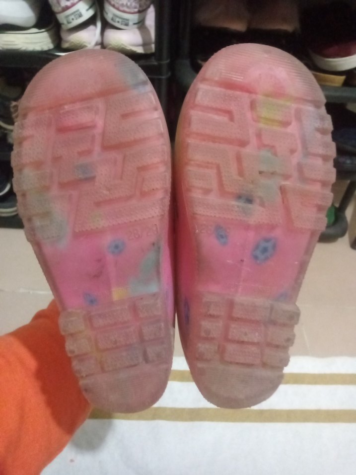 Kız Çocukları İçin Pembe yağmur çizmesi - Görsel 2