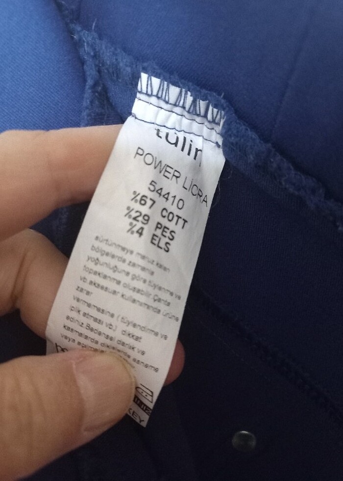 Kadın pantolonu parlement mavi - Görsel 3