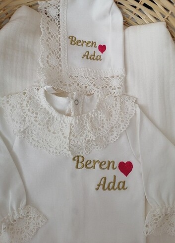 Nakışlı bebek tulum 