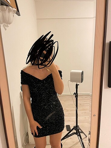 Zara Zara payetli mini elbise