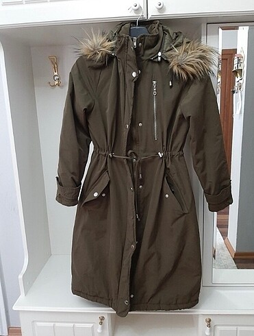Haki parka mont