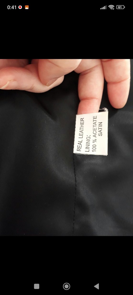 Düğmeli Siyah Deri Kadın Ceket - Görsel 5