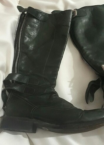 37 no yag yeşili deri çizme - Görsel 2