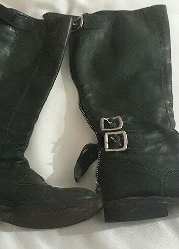 37 no yag yeşili deri çizme - Görsel 5