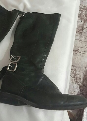 37 no yag yeşili deri çizme - Görsel 4