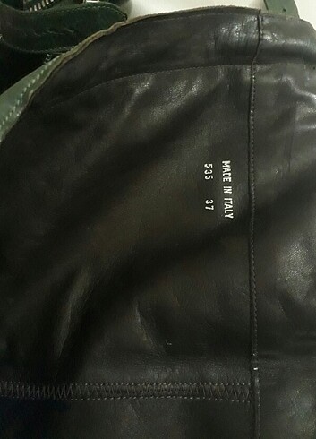 37 no yag yeşili deri çizme - Görsel 8