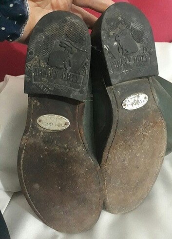 37 no yag yeşili deri çizme - Görsel 12