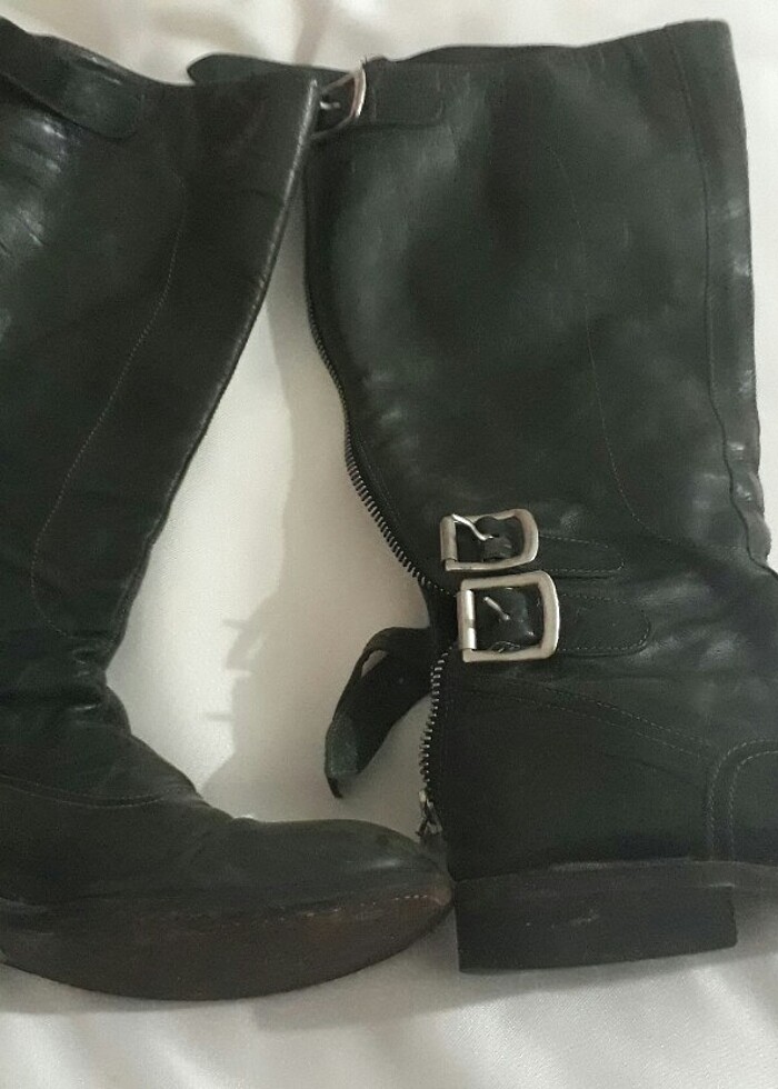 37 no yag yeşili deri çizme - Görsel 5