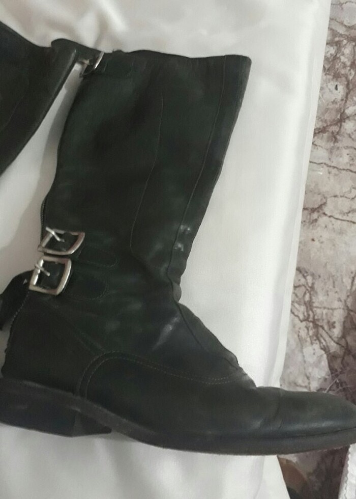 37 no yag yeşili deri çizme - Görsel 4