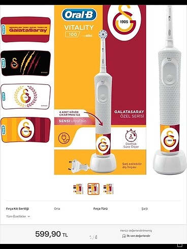 Oral-B D100 Şarjlı Diş Fırçadı -GS