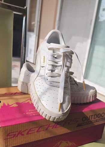 Beyaz Platform Topuklu Puma Spor Ayakkabı - Görsel 2