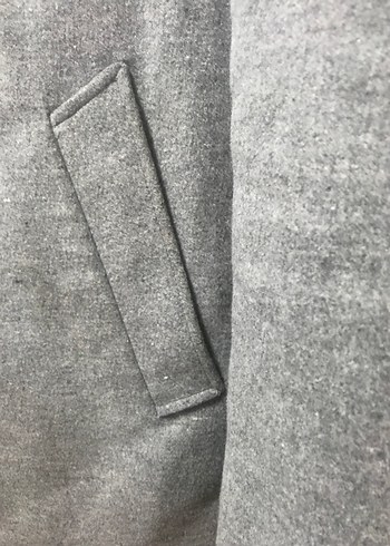 Gri Düğmeli Erkek Midi Ceket - Görsel 7