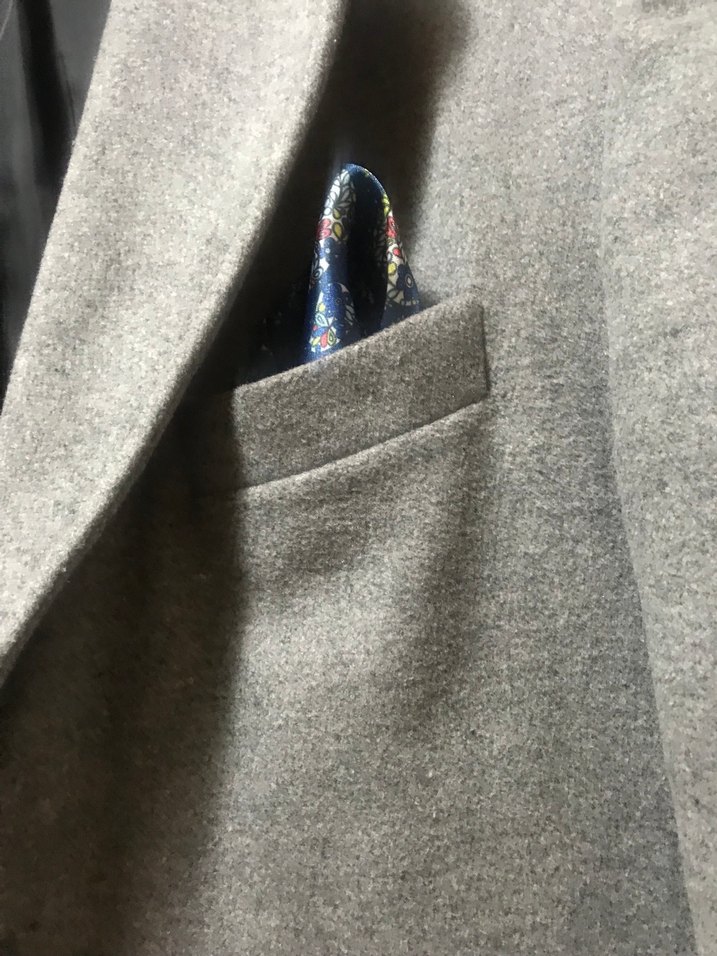 Gri Düğmeli Erkek Midi Ceket - Görsel 3