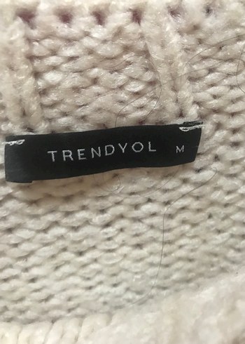 Bej Bohem Örgü Kadın Kazak - Görsel 8