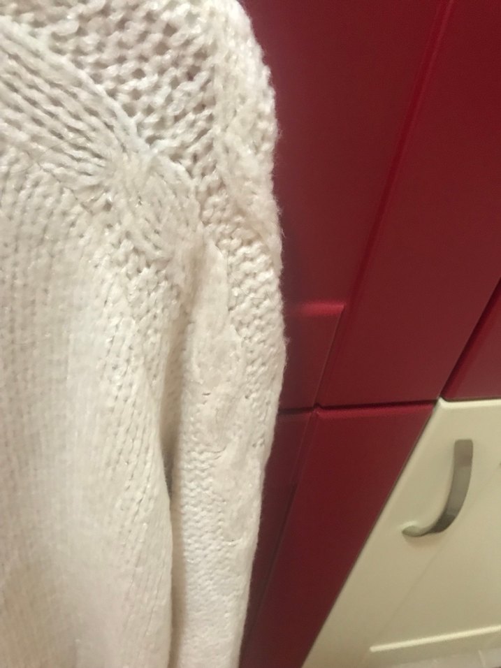 Bej Bohem Örgü Kadın Kazak - Görsel 4