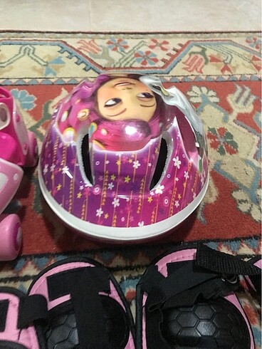 Beden pembe Renk Kız çocuk paten ve ekipmanları