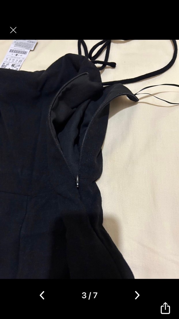 Siyah Askılı Midi Kadın Tulum Stradavus - Görsel 4