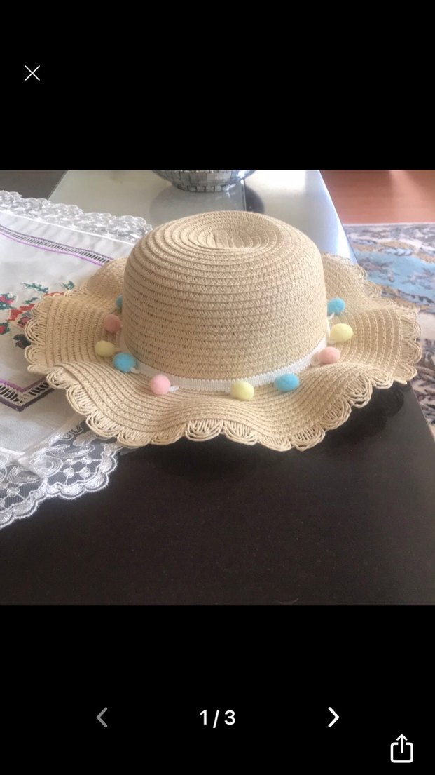 Beyaz Fırfırlı Bohem Kadın Şapka - Görsel 2