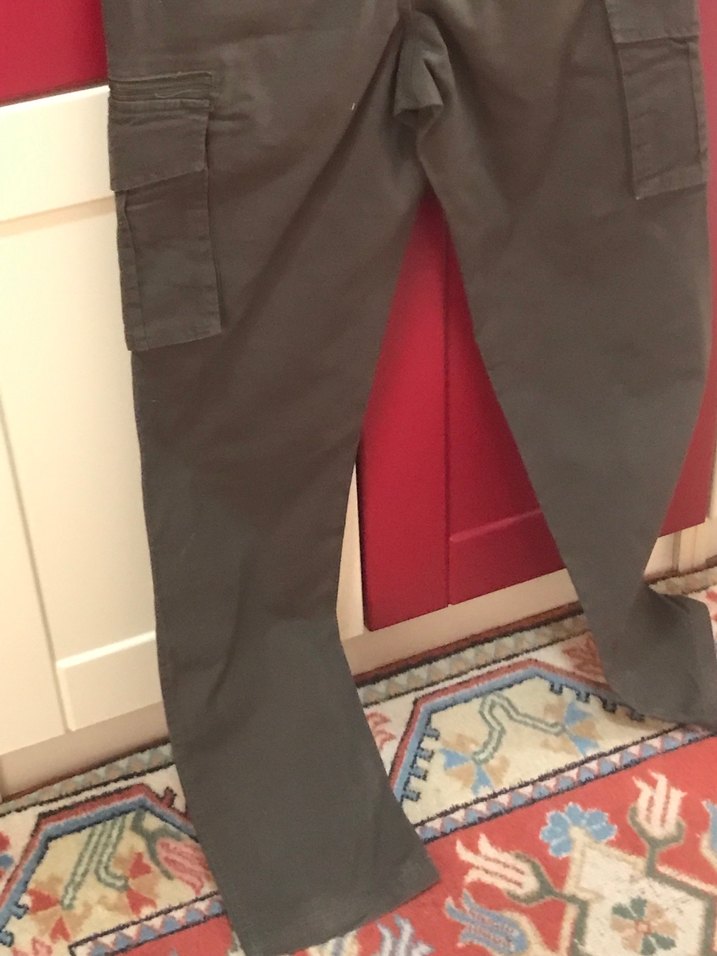 Haki kargo pantolon - Görsel 4