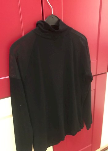 Fermuarlı Siyah Balıkçı Yaka Sweatshirt - Görsel 3