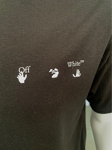 xxl Beden Off white baskılı Thişört
