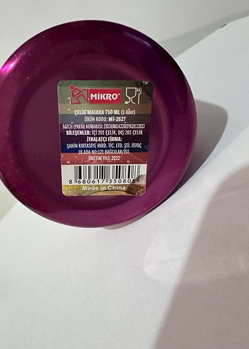 Mor Çocuk Termos Matara - Görsel 5