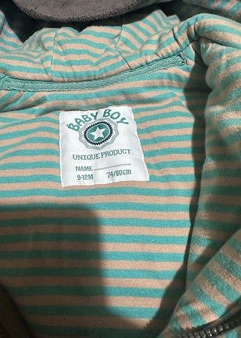 Gri Bebek Peluş Tulum, Ayıcıklı Kapüşonlu - Görsel 4